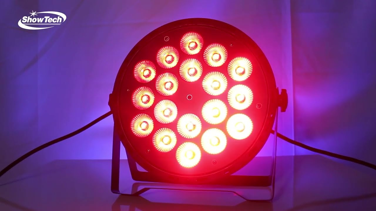 SHOWTECH BRASIL - REFLETOR 18 LEDS 120W – RGBL  ST 184N1-L