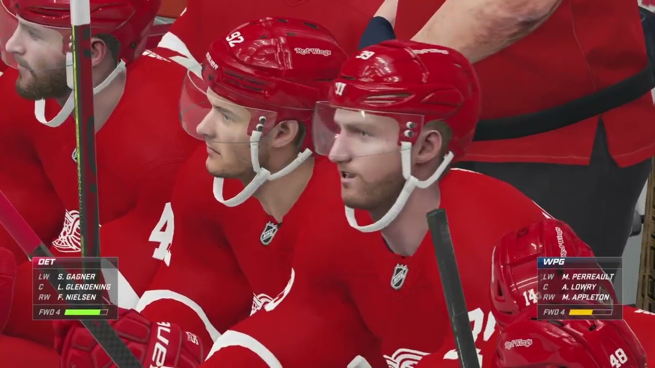 NHL  21 red wings vs jets