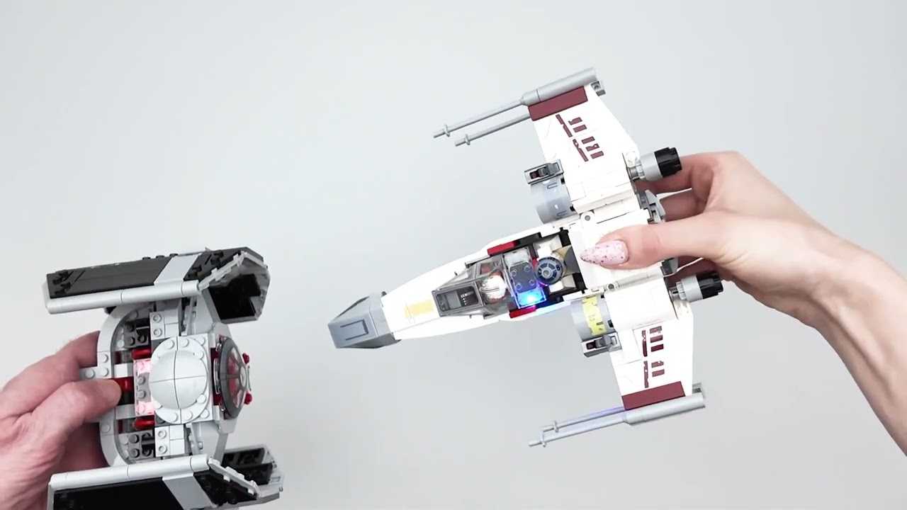 LEGO Star Wars SMART Play 75421 Darth Vader&rsquo;s TIE Fighter & 75423 Luke&rsquo;s Red Five X-wing
