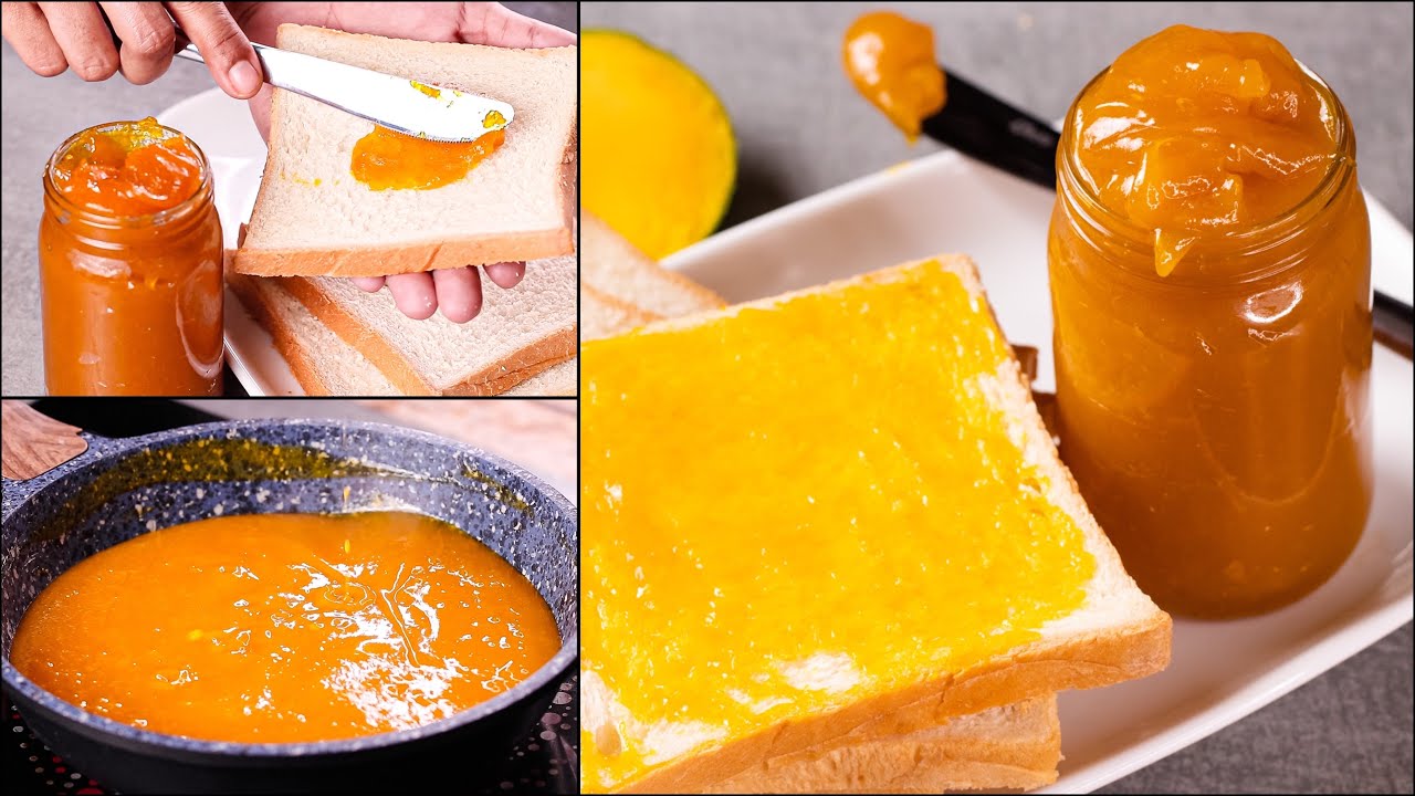 3 Ingredients Mango Jam Recipe | How To Make Mango Jam | Home Made Mango Jam | Easy Mango Jam