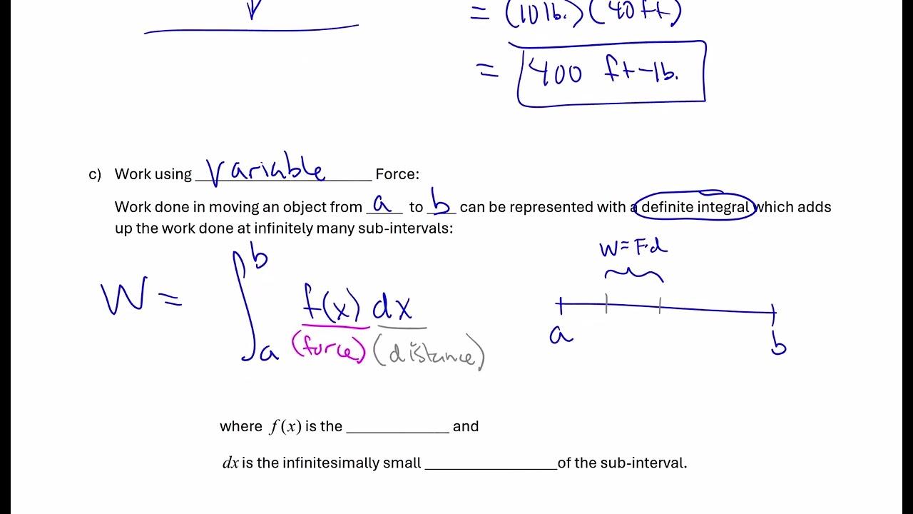 Работа и математический анализ