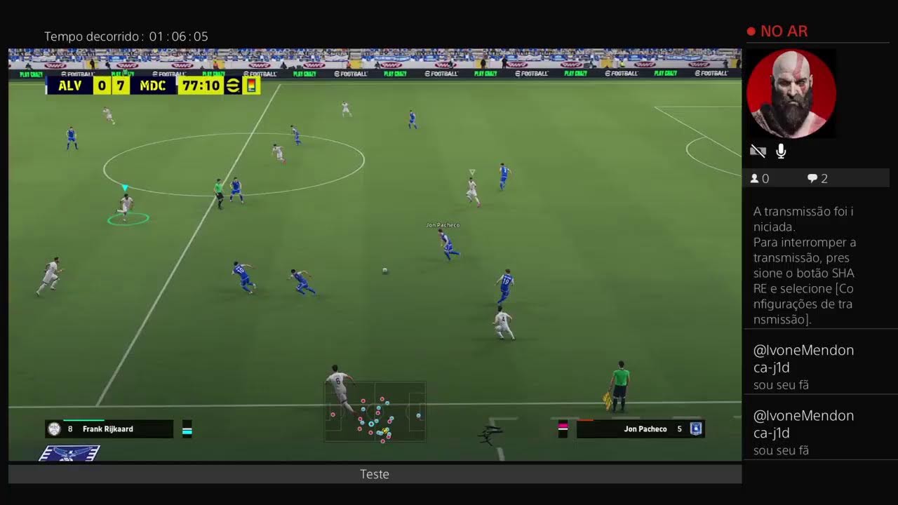 Transmissão ao vivo do PS4 de valdemi8