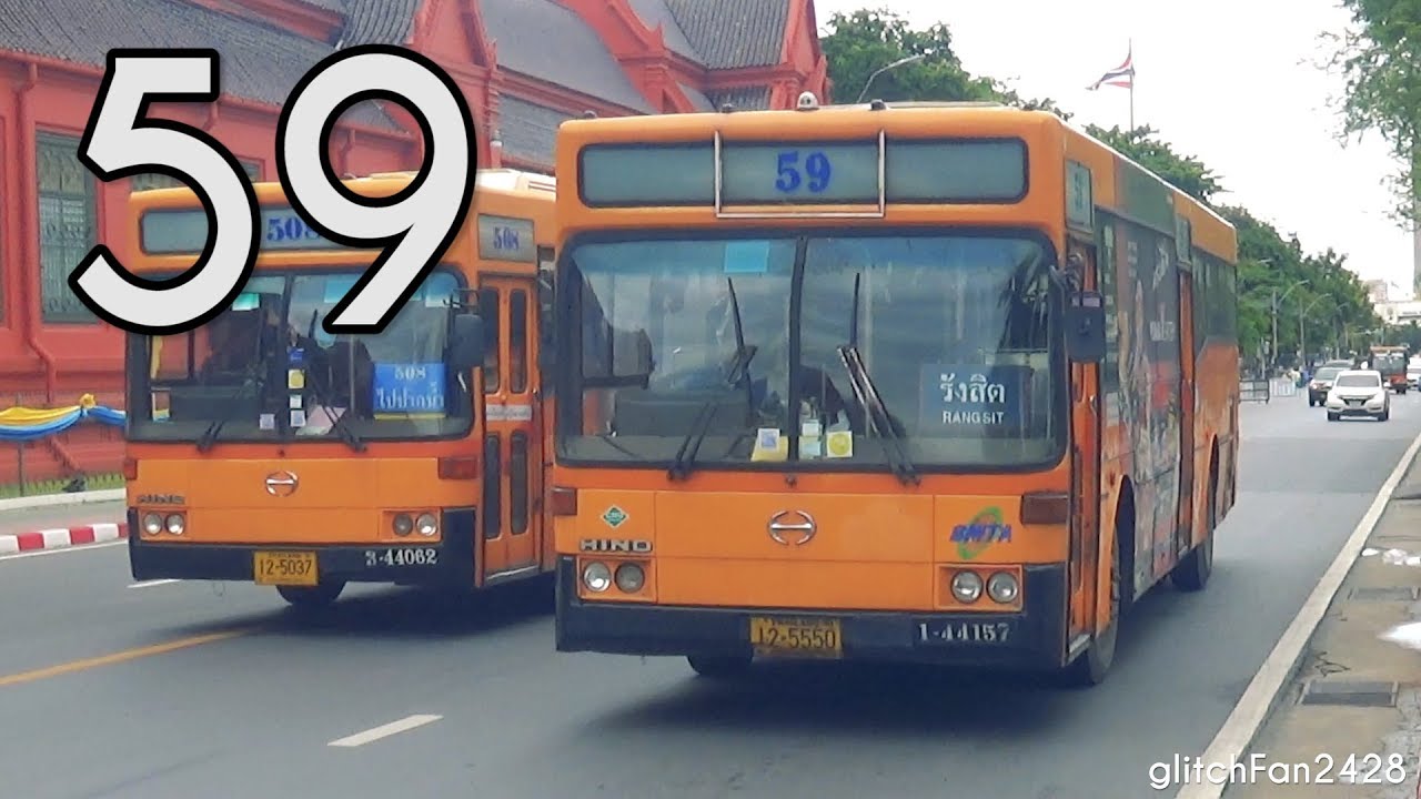 [BMTA] Loud ZF - 44157 on Service 59 - Hino RU1JSSL Thonburi Bus Body