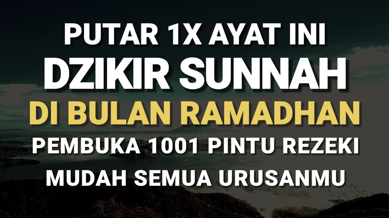 Dzikir Pembuka Pintu Rezeki, Penenang Hati dan Kemudahan Dalam Urusan Hidupmu - Zikir Malik