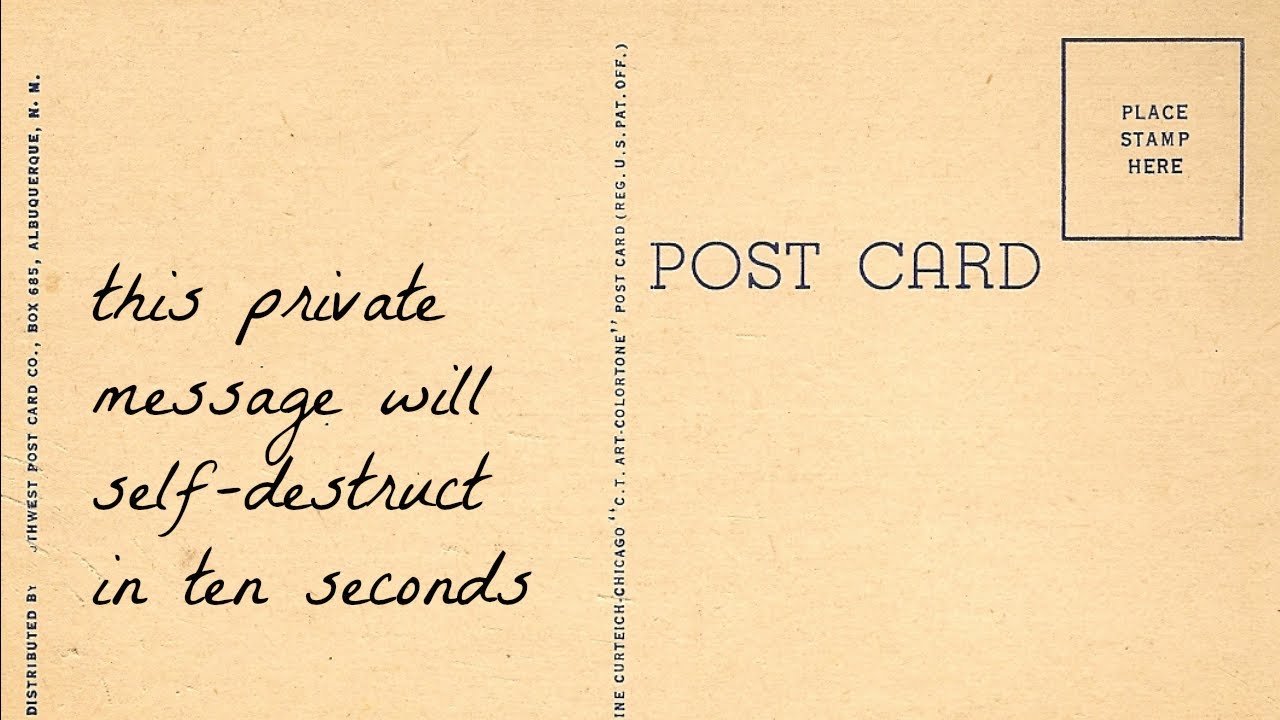 Send Self-destructing Messages