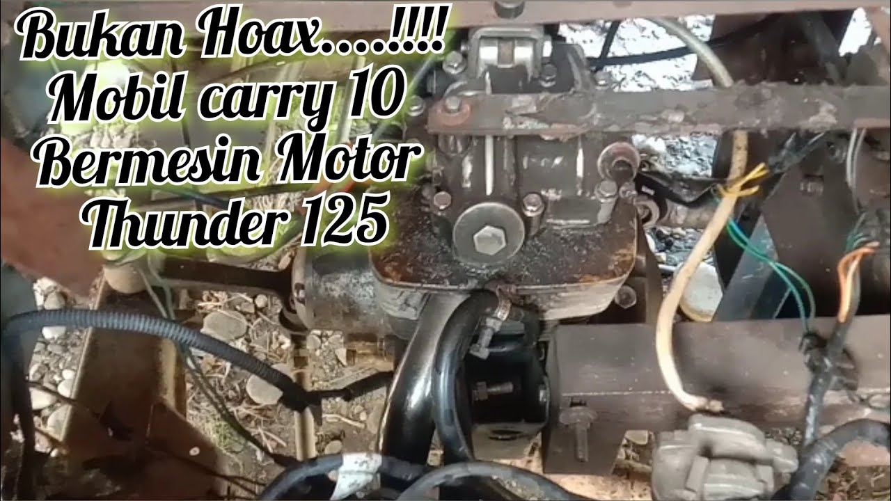 Mobil bermesin motor bukan hoax..,, lihat disini buktinya 