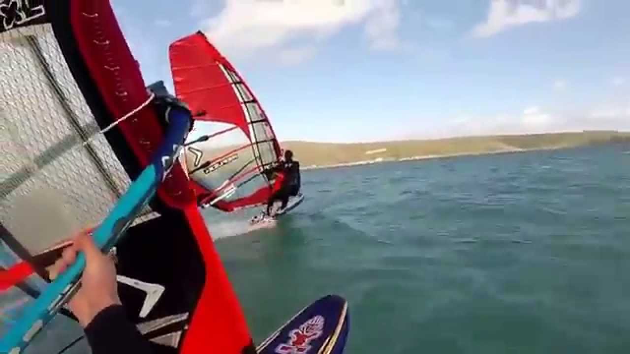 GOPRO alacati windsurf slalom winter training