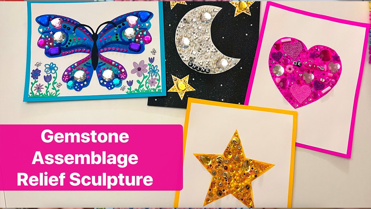 Elementary Assemblage Relief Sculpture Lesson