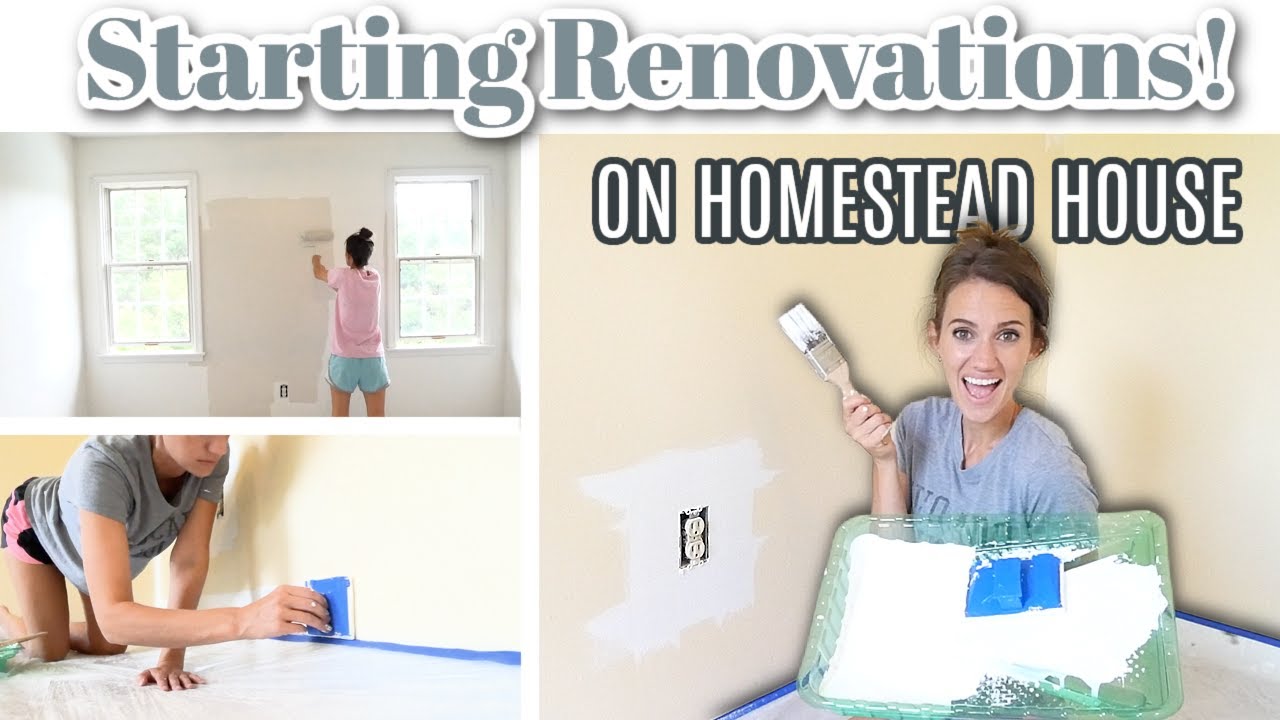 MOVING IN AND PICKING PAINT COLORS // Starting Renovations on the Homestead House