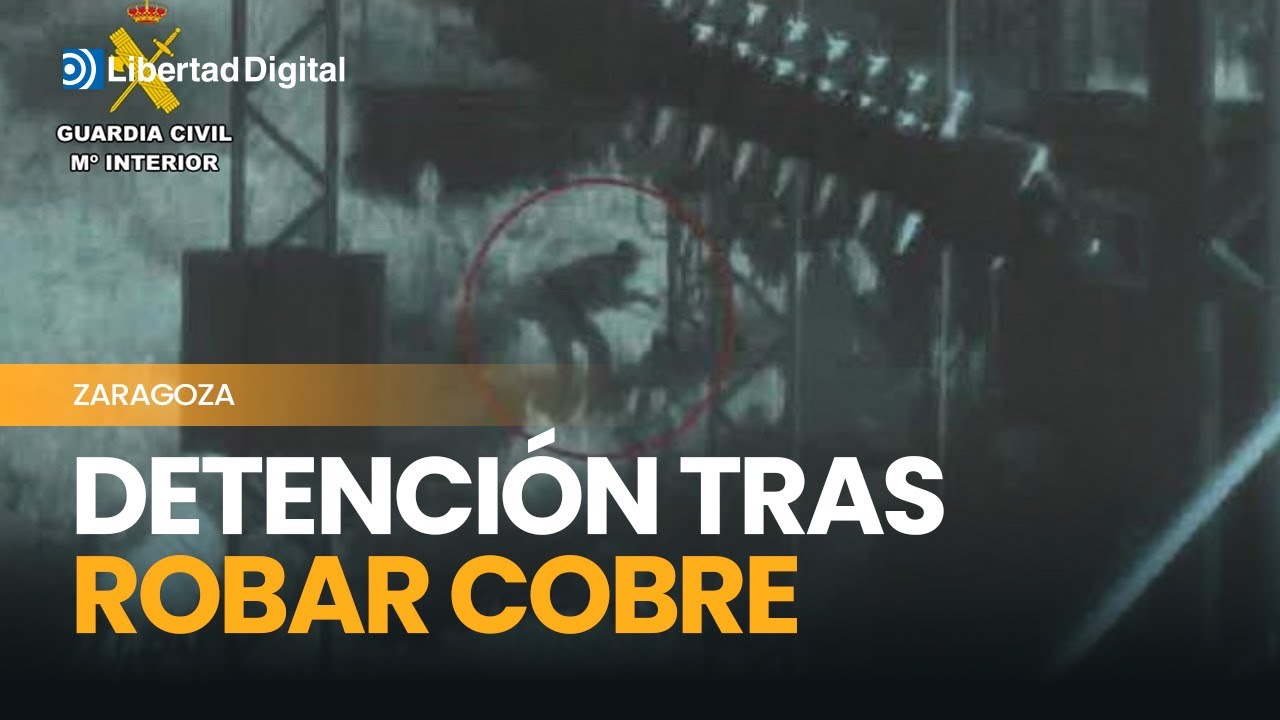 Detenido por robar 750 metros de cobre en vías férreas en Zaragoza