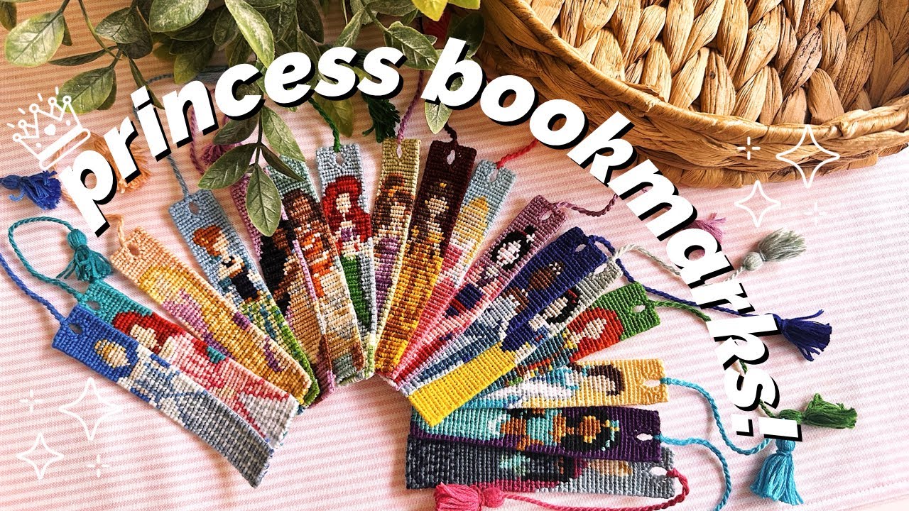 I MADE EVERY DISNEY PRINCESS BOOKMARK! | 15+ BRACELETS! ♡ 