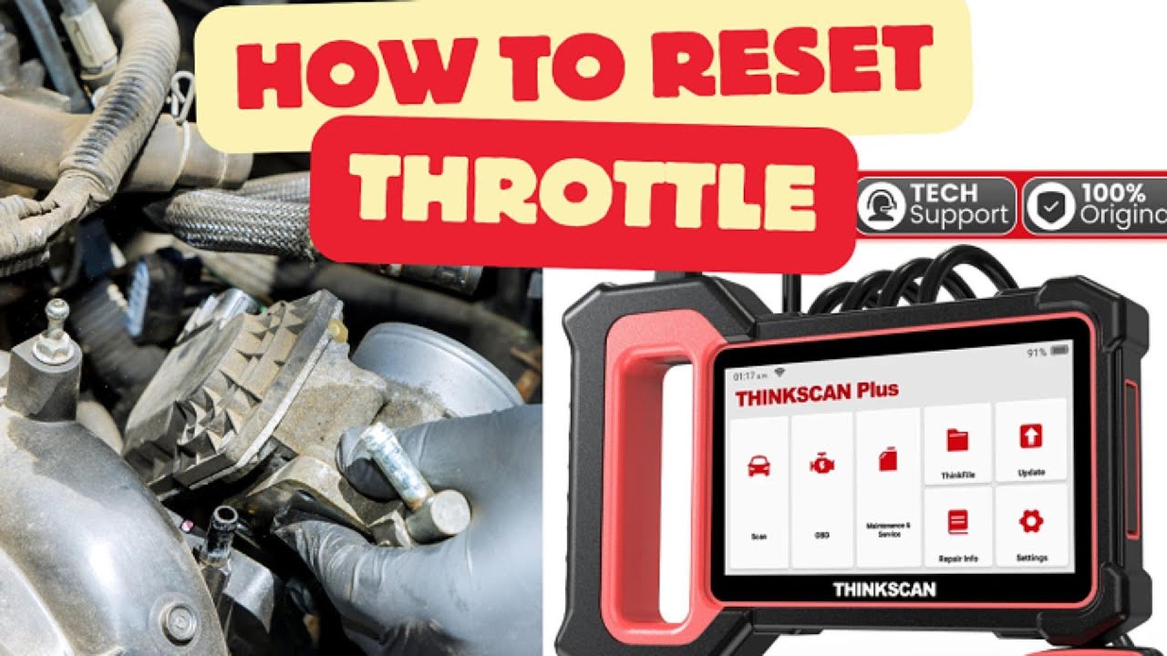 How to Reset Throttle with Thinkscan Scanner  Complete Guide | relearn Throttle | Throttle program