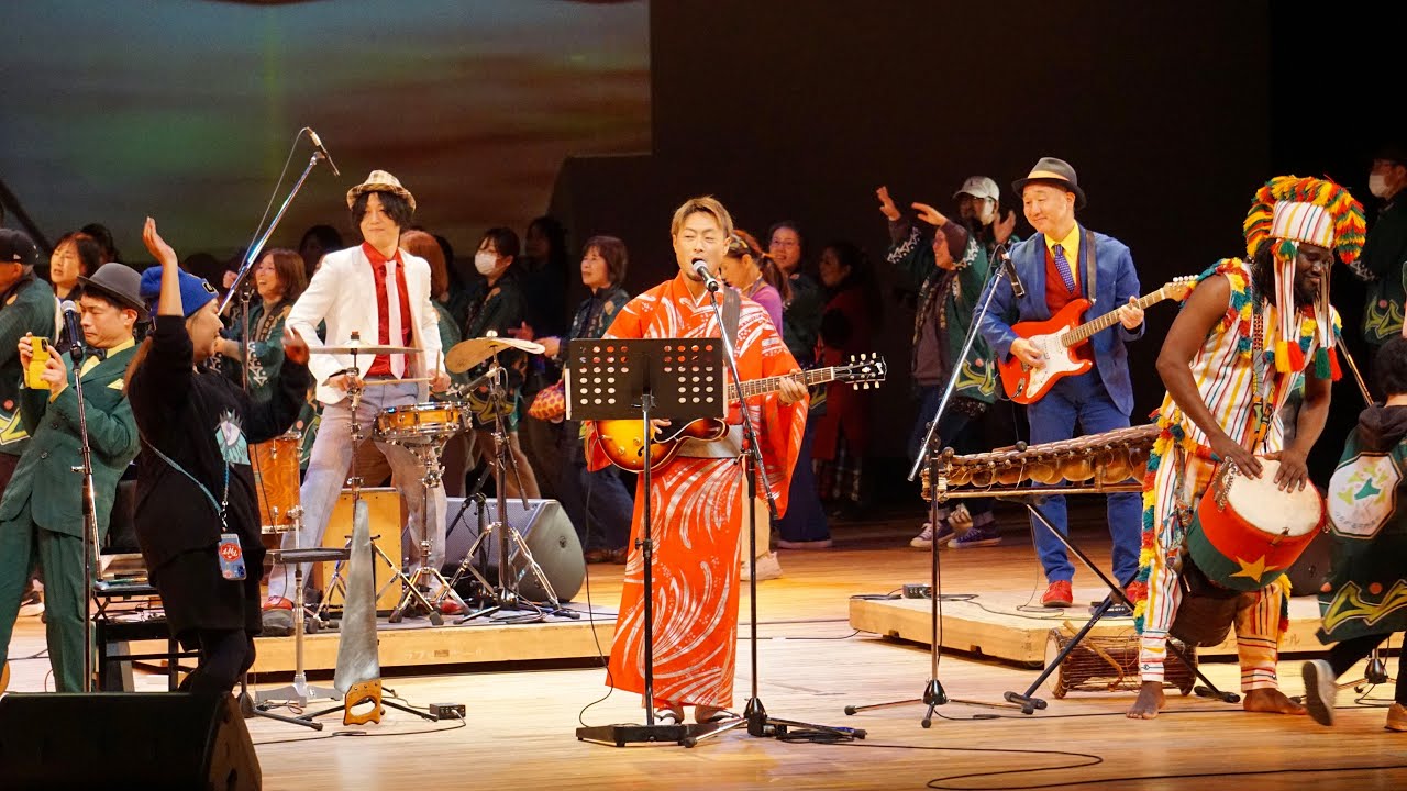 R7.12.6 司家征樹 河内音頭×ブルキナファソ 全町音頭 ミャクミャク×モックル Beyond万博inかわちながの