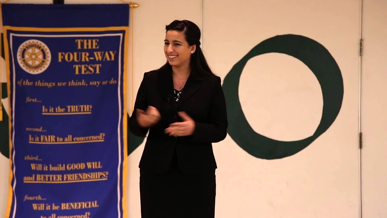2014 Rotary 4-Way Test Speech Contest 1st Place Winner Natalie El Dabh