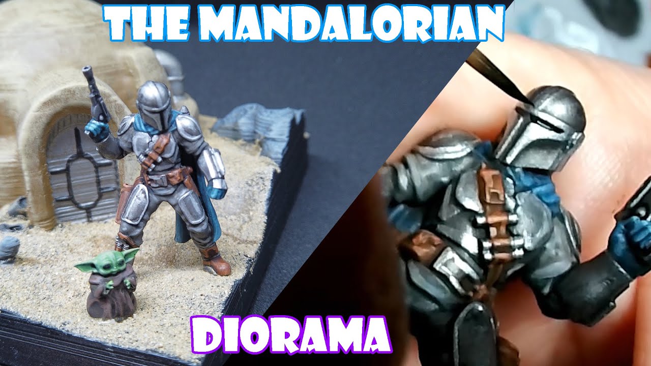 The Mandalorian Diorama - 3d printing FDM and DLP