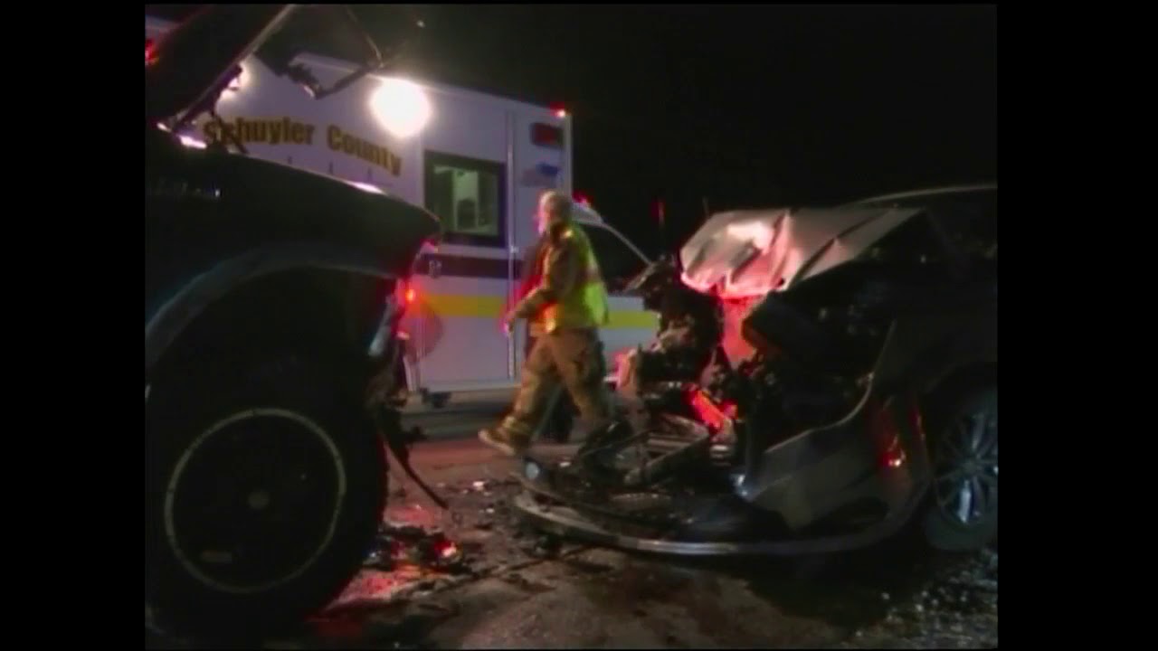 Head-on crash on hilltop injures multiple people