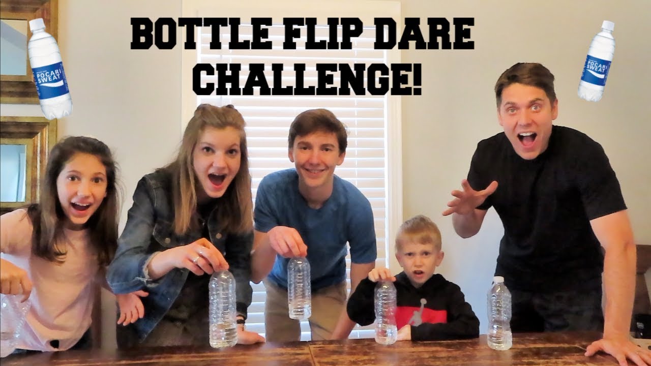 BOTTLE FLIP DARE CHALLENGE with That's Amazing and Josh Horton! | Match Up