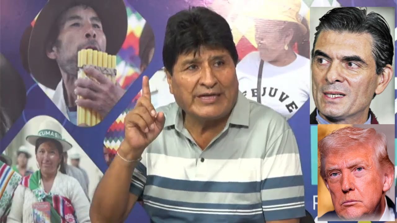Evo muestra ataque de EEUU a Venezuela y revela plan de Rodrigo Paz Estado de Sitio contra la marcha