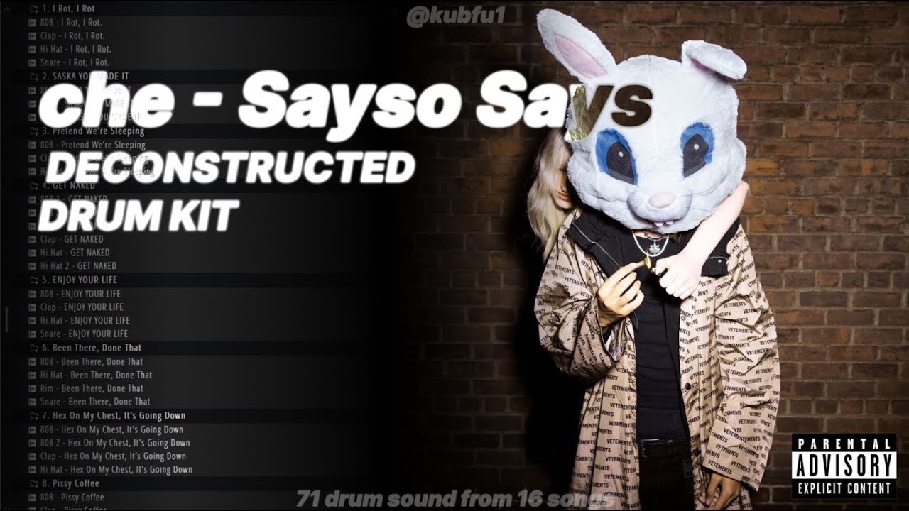 Free Che Sayso Says Deconstructed Drum Kit | All Sayso Says Drum Sounds