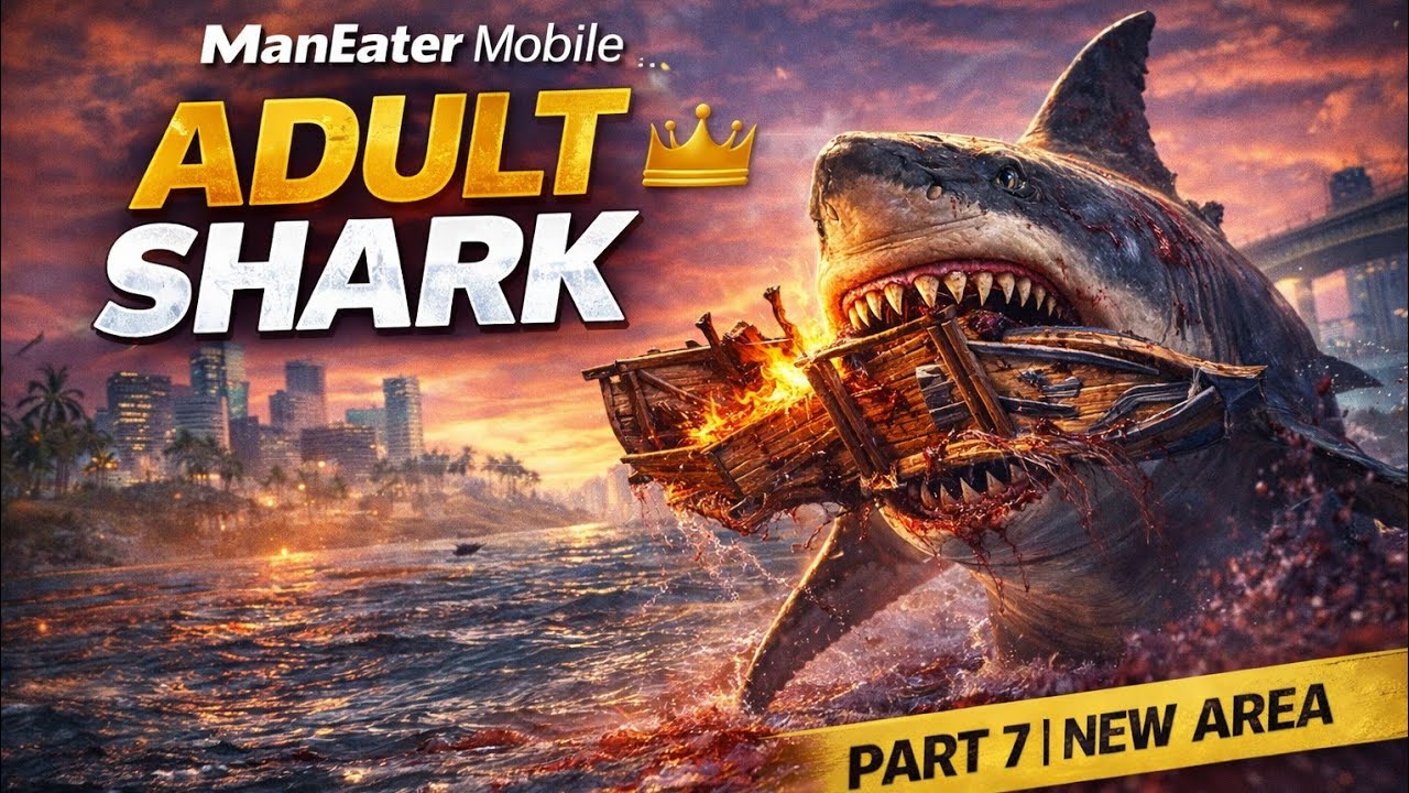 ADULT AT LAST! 🦈💀 Boat Destroyer Unleashed | ManEater Mobile Gameplay PART 7