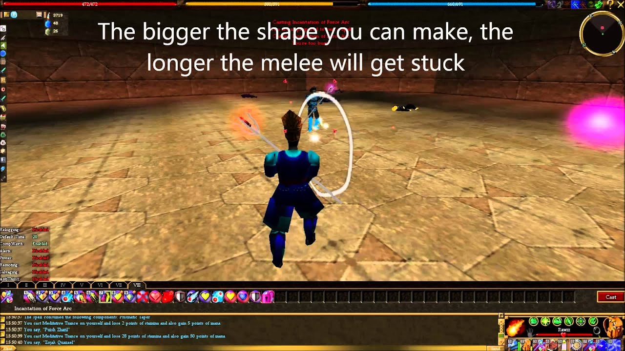 Asheron's Call PVP Casting Tips
