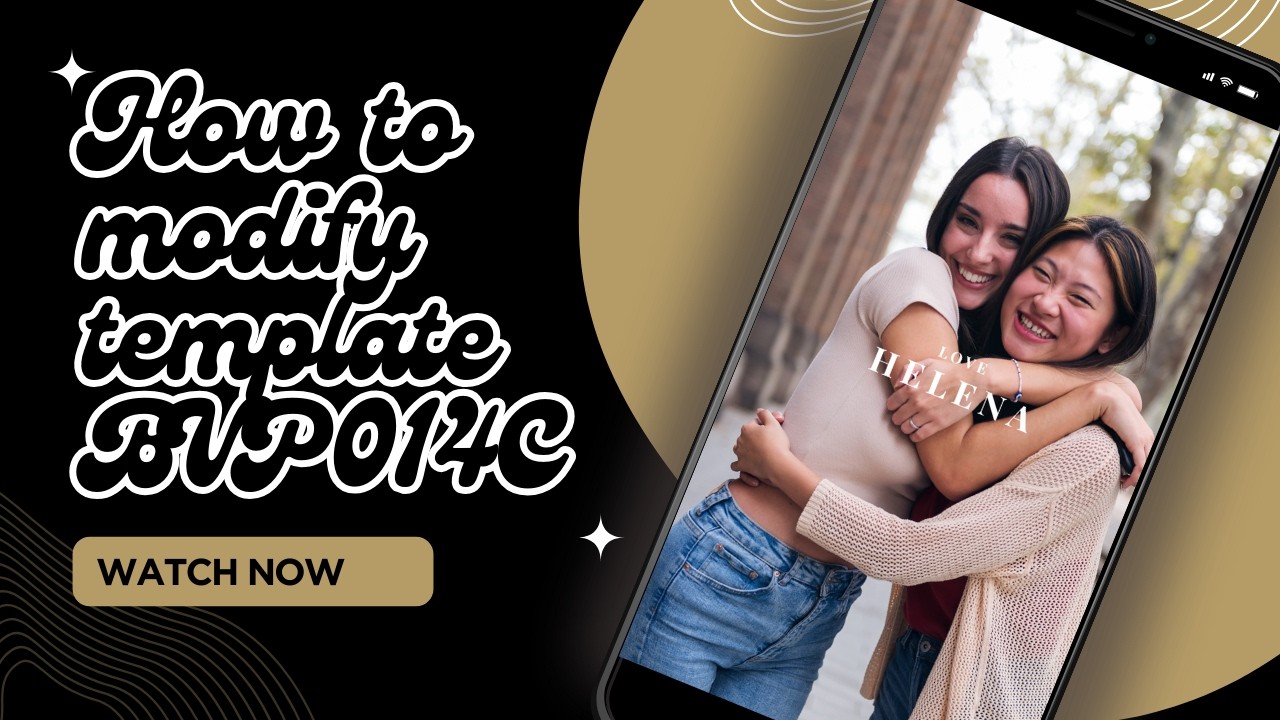 How to Edit the BVP014C Bridesmaid Video Proposal Template | Canva Tutorial