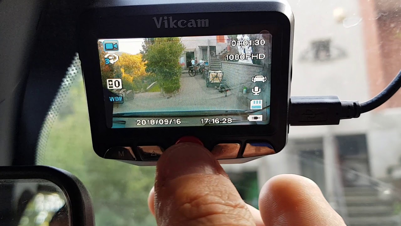 Telecamera auto doppia a 1080 Vikcam Dual Camera