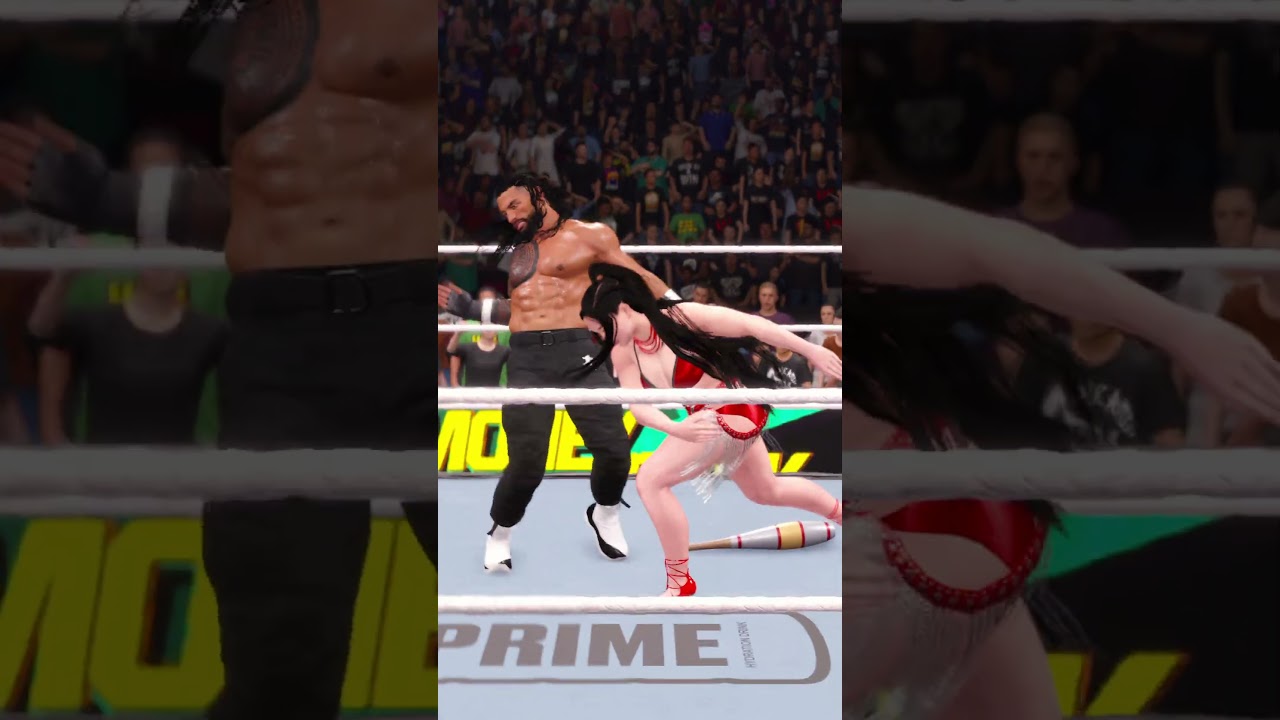 Бой Шарлотты Флэр против Романа Рейнса в WWE 5 #wwe