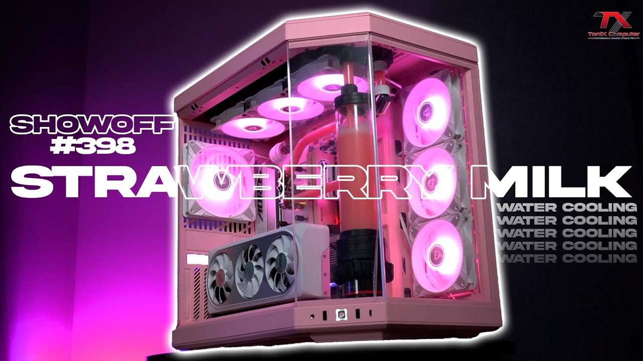 [Showoff] PC STRAWBERRY MILK! Pink + White Build | Showoff #398 ToniX Computer