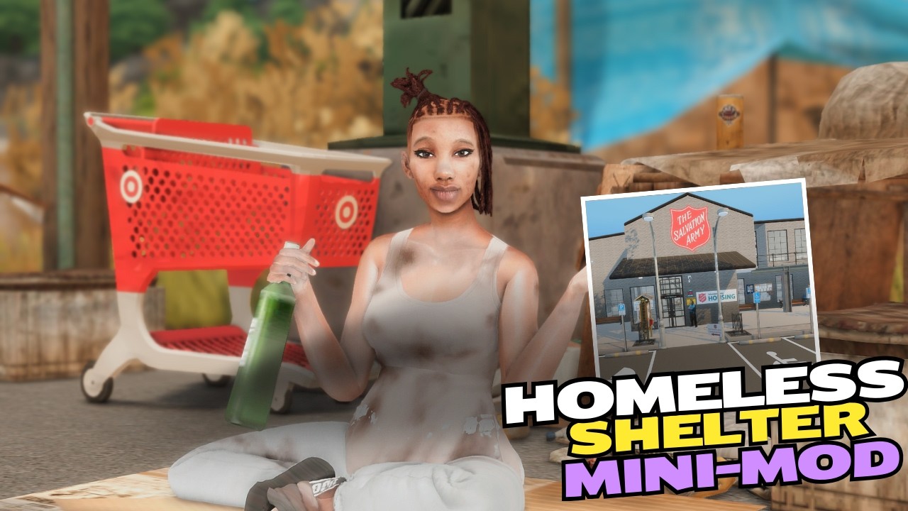 Sims 4 |Must Have Mods: Homeless Shelter Mini-Mod Review