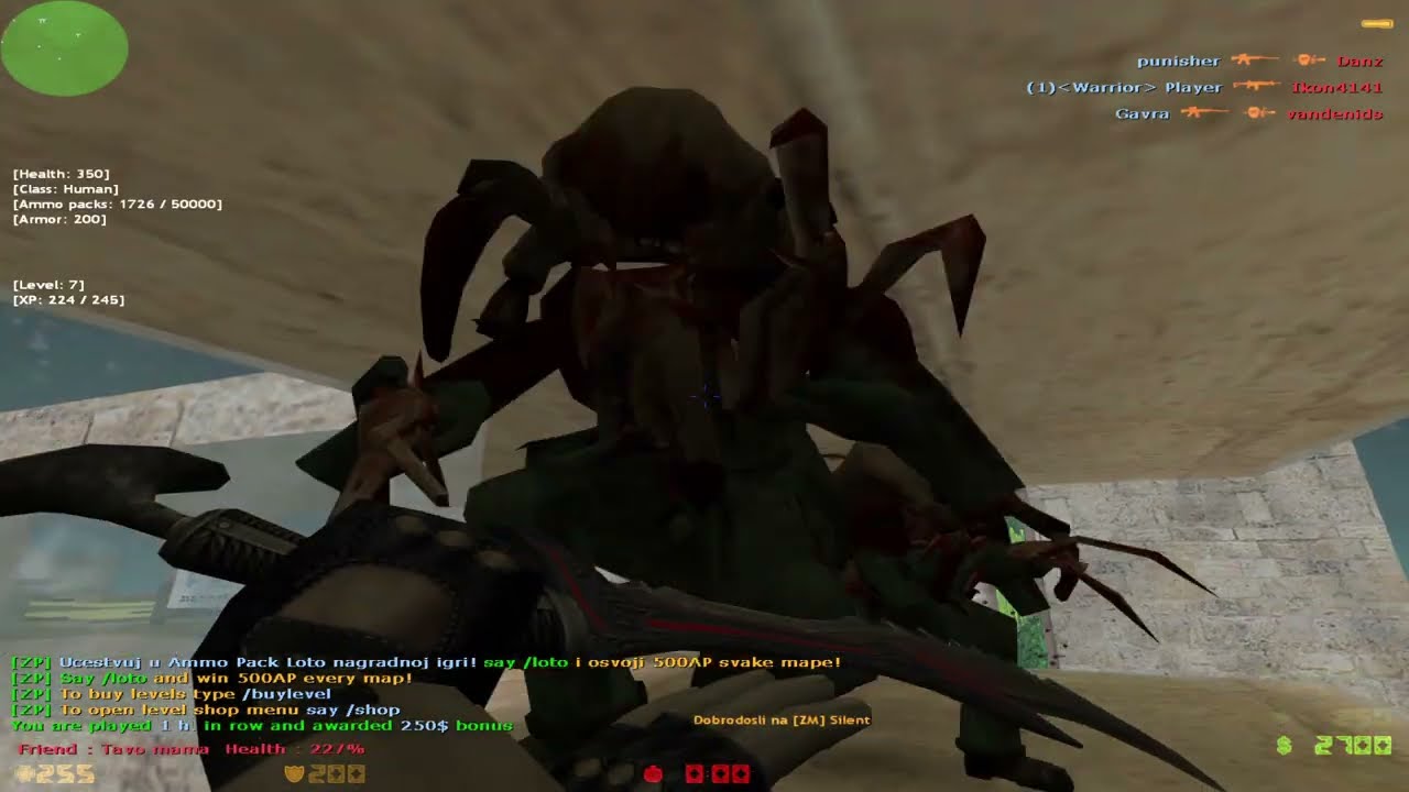 Cs 1.6 [ZM] Silent Hell Zombie Plague][zm_gold_dust_vipee]