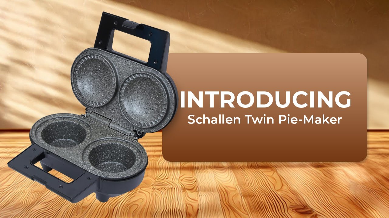 Introducing our Schallen Double Twin Electric 1000W Non-Stick Deep Fill Pie Maker Machine | SCH1032