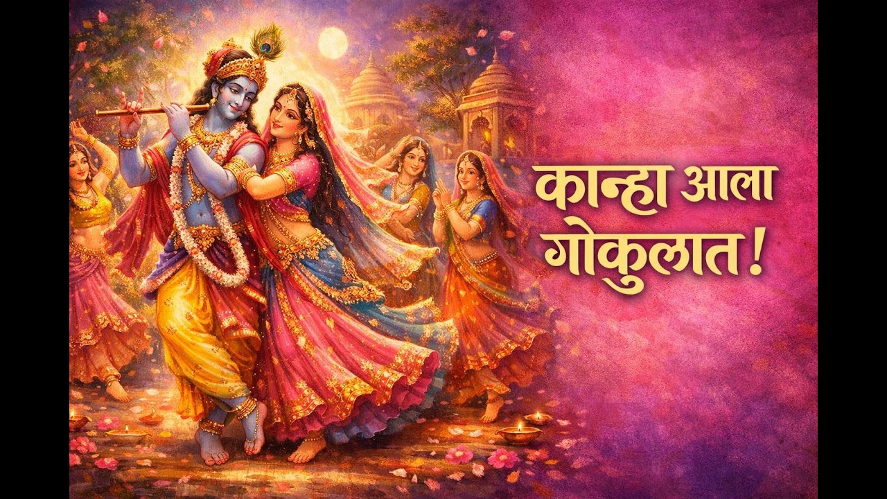 गोकुळातील सुंदर गवळण | Radha Krishna Marathi Gawalan | राधे कृष्ण भजन | Krishna Bhajan Marathi