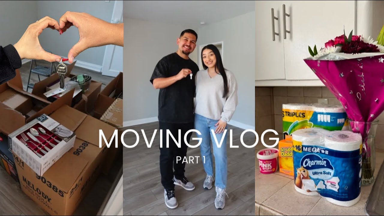 Moving Into Our First Apartment | Empty House Tour, Furniture Shopping, Our First Night