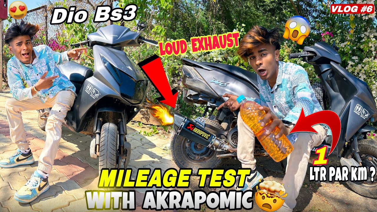 Finally Apni Dio Bick Bs3 Ka Mileage Test ? Kar Diya 😱 With Akrapovic Loud Exhaust 🤯 #vlog