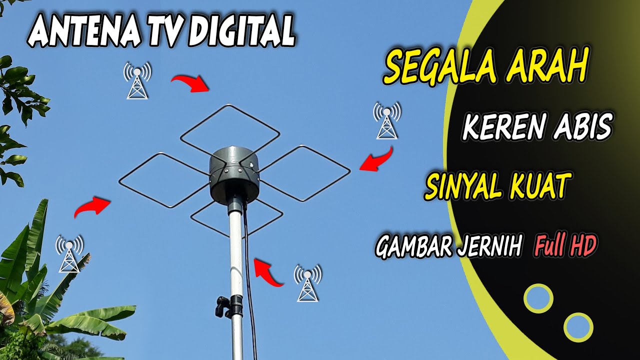🔥 Masukan antena segala arah di TV dan tonton semua saluran di dunia dalam Full HD!