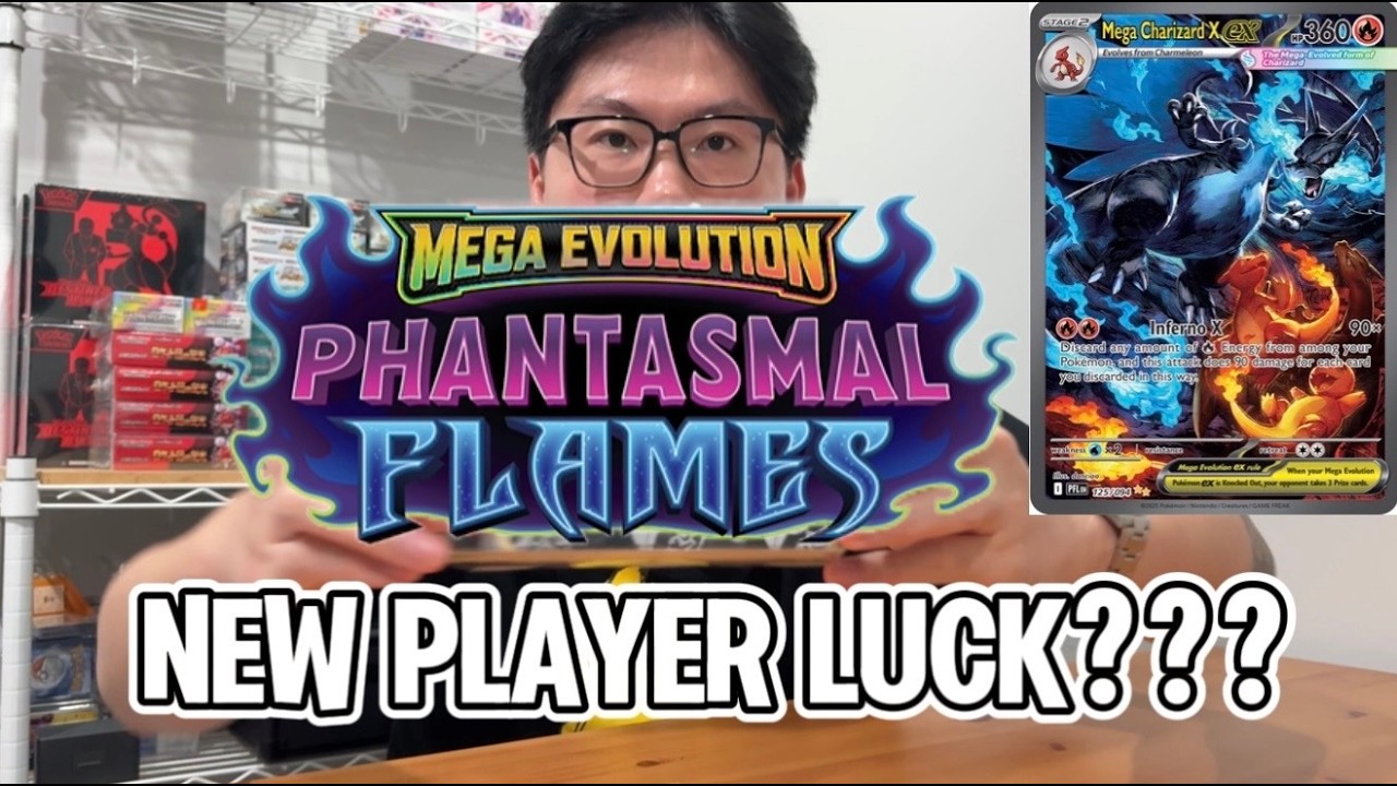 First Time Opening Phantasmal Flames!!! I pulled the MEGA CHARIZARD X!!