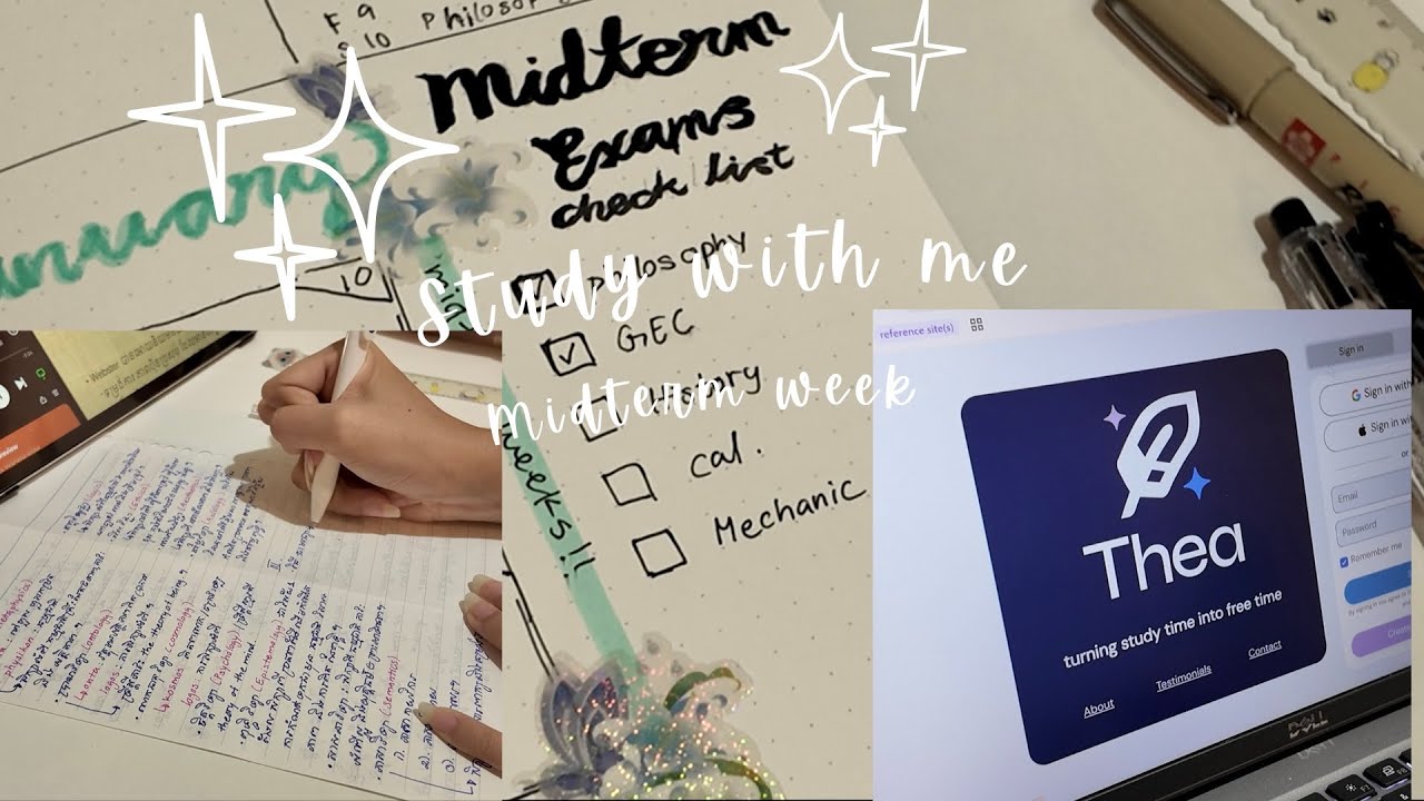 Study with me | midterm study compilation, full playlist, BGM ‧₊˚♪ 𝄞₊˚⊹