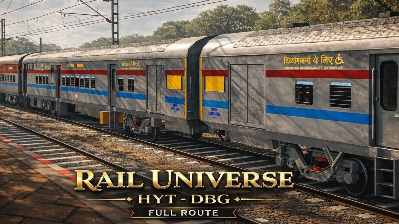 LIVE | RAIL UNIVERSE | HYT - DBG FULL  JOURNEY | REAL LIFE JOURNEY | ISHU K GAMES