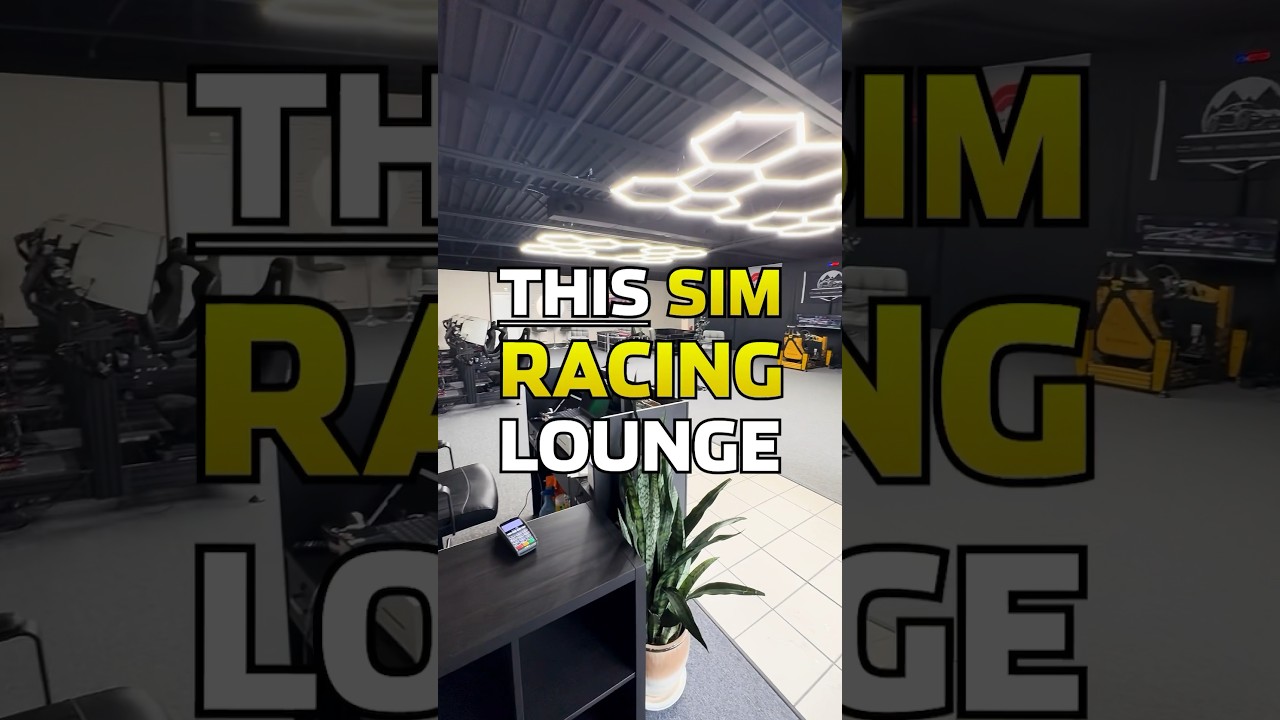 INSANE SIM RACING LOUNGE 🤯 #simracing #racingsimulator #simagic