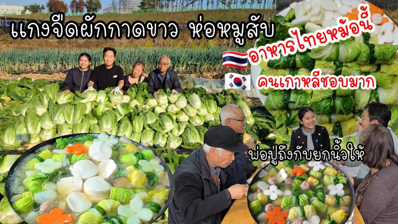 EP.439 เเกงจืดผักกาดขาวห่อหมูสับ อาหารไทยหม้อนี้คนเกาหลีชอบมาก น้ำเดือดๆร้อนๆซดน้ำซุปเก่งมาก