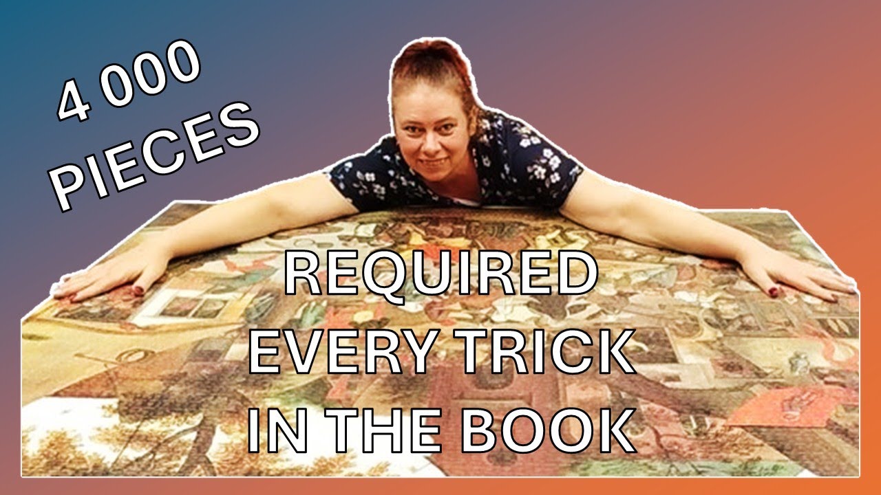 My Hardest 4000 Piece Jigsaw Puzzle Challenge To Date **slight flash warning**