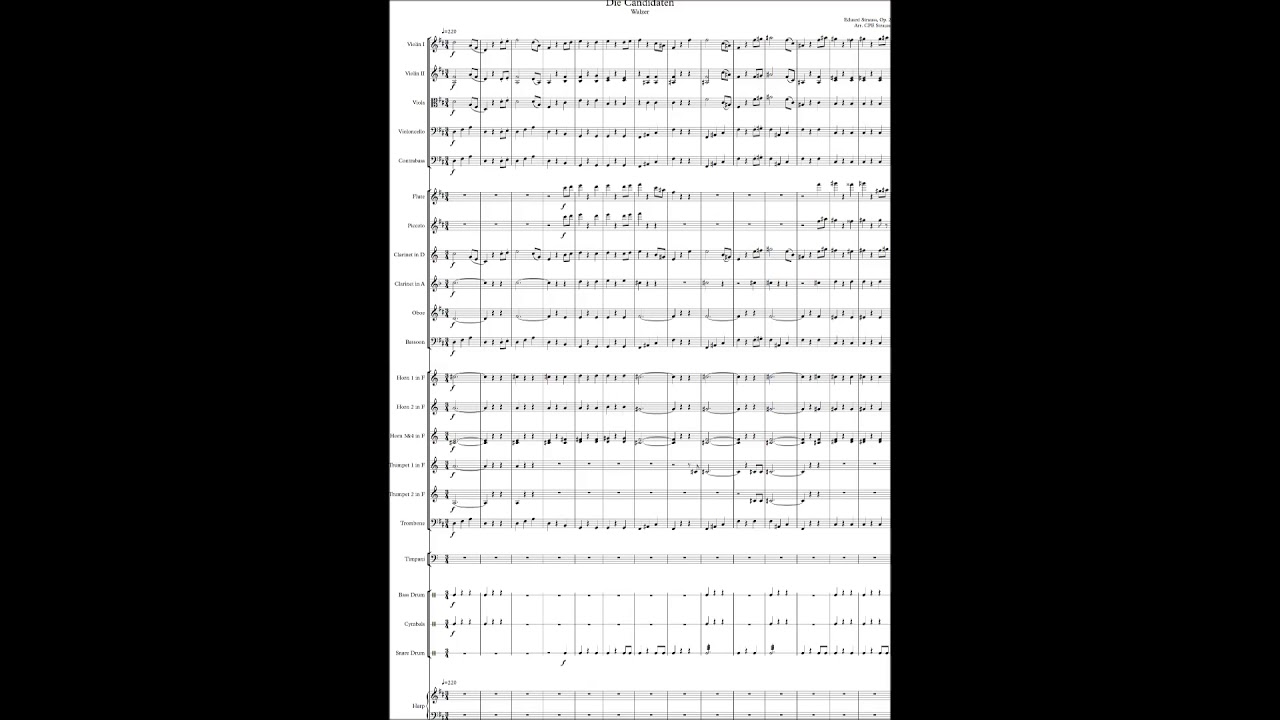 Eduard Strauss, Die Candidaten, Walzer, Op. 2, Ed. CPE Strauss, (Courtesy - www.cpestrauss.com)