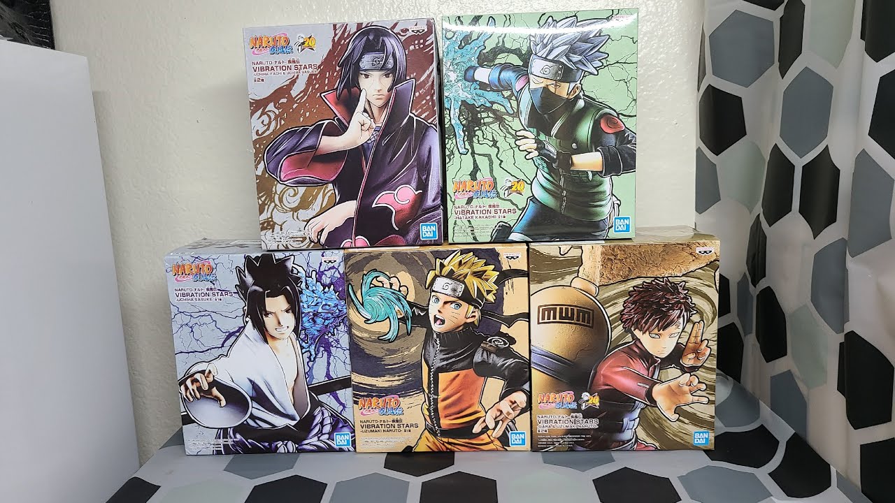 Banpresto figure Naruto Sasuke Itachi Kakashi Gaara unboxing