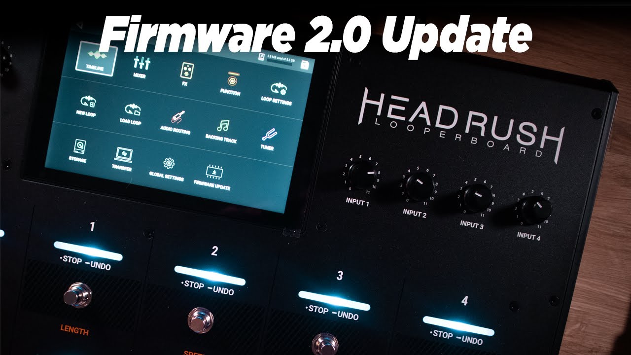 NEW HeadRush Looperboard Features! (Firmware Update)