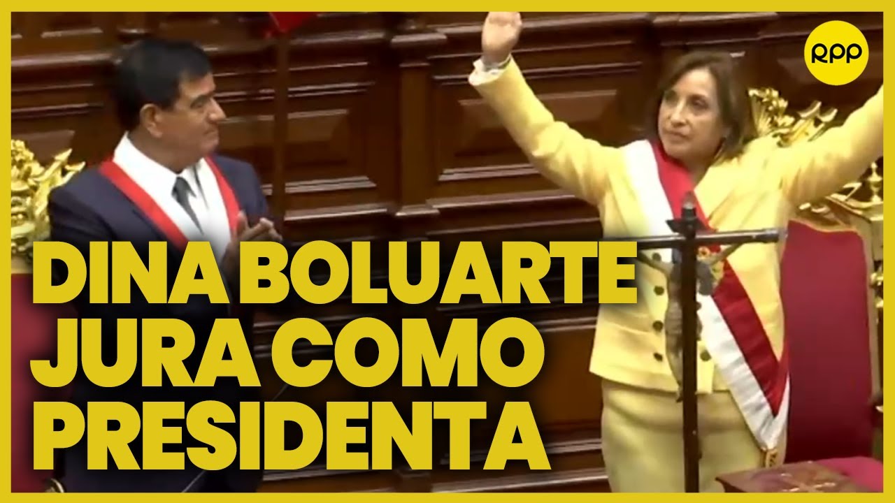 🚨¡Último Minuto! DINA BOLUARTE es la primera presidenta del Perú