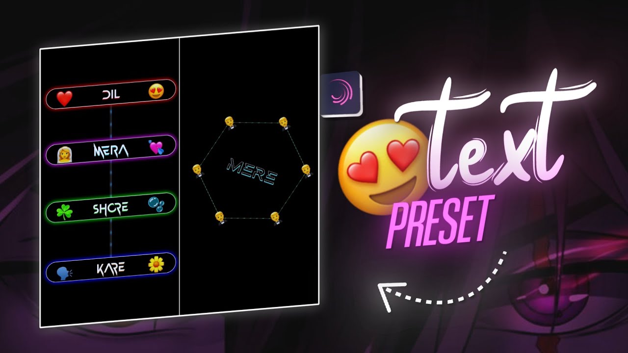 New Viral Emoji Text Animation Video Editing 🔥 trending video editing | Alight Motion | #xml #preset