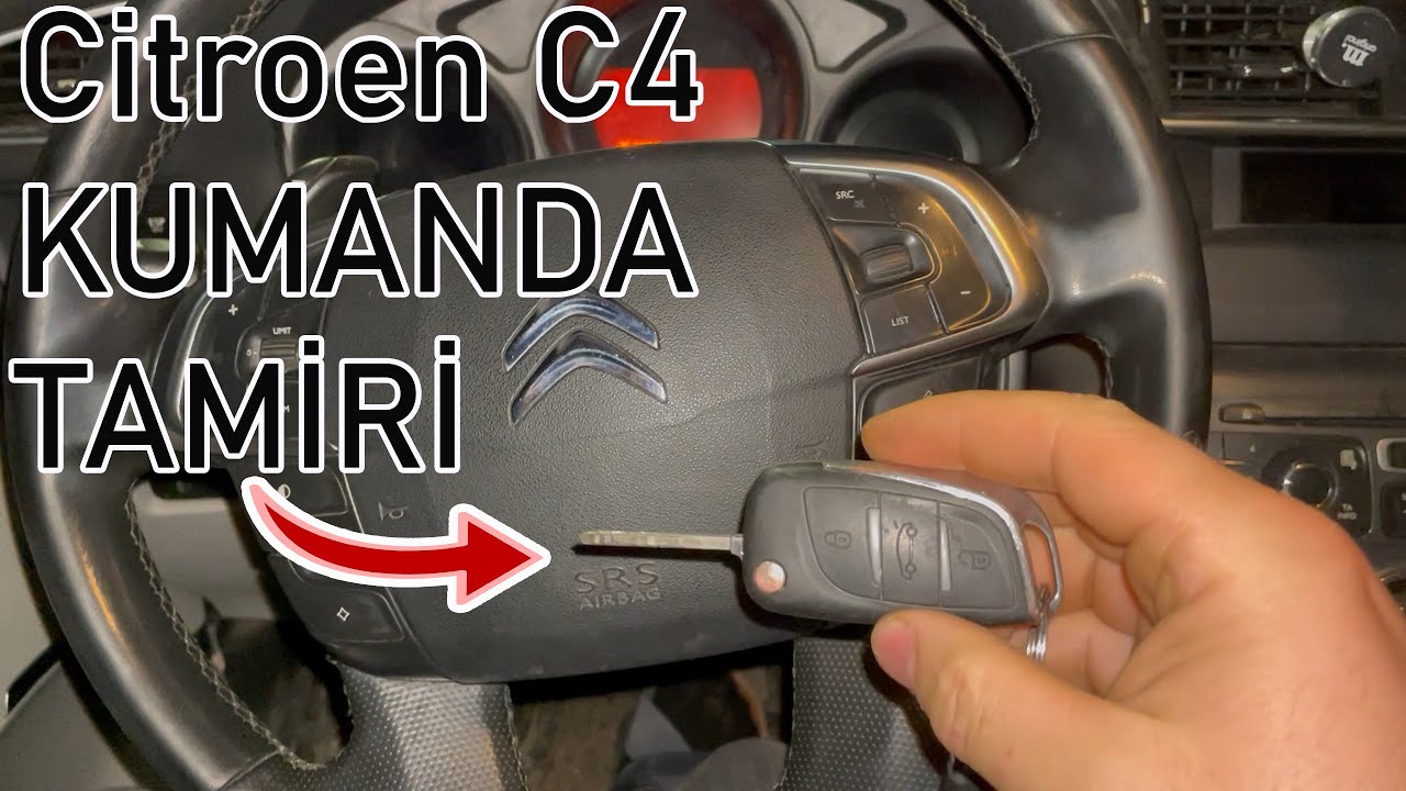 CITROEN C4 KUMANDA TAMİRİ |  PİL DEĞİŞİMİ