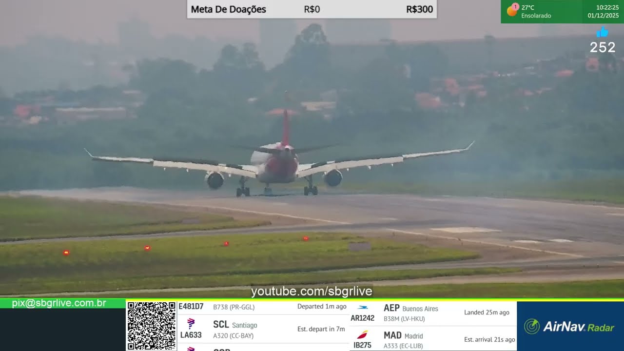 Live transmitida em 01/12/2025 dia