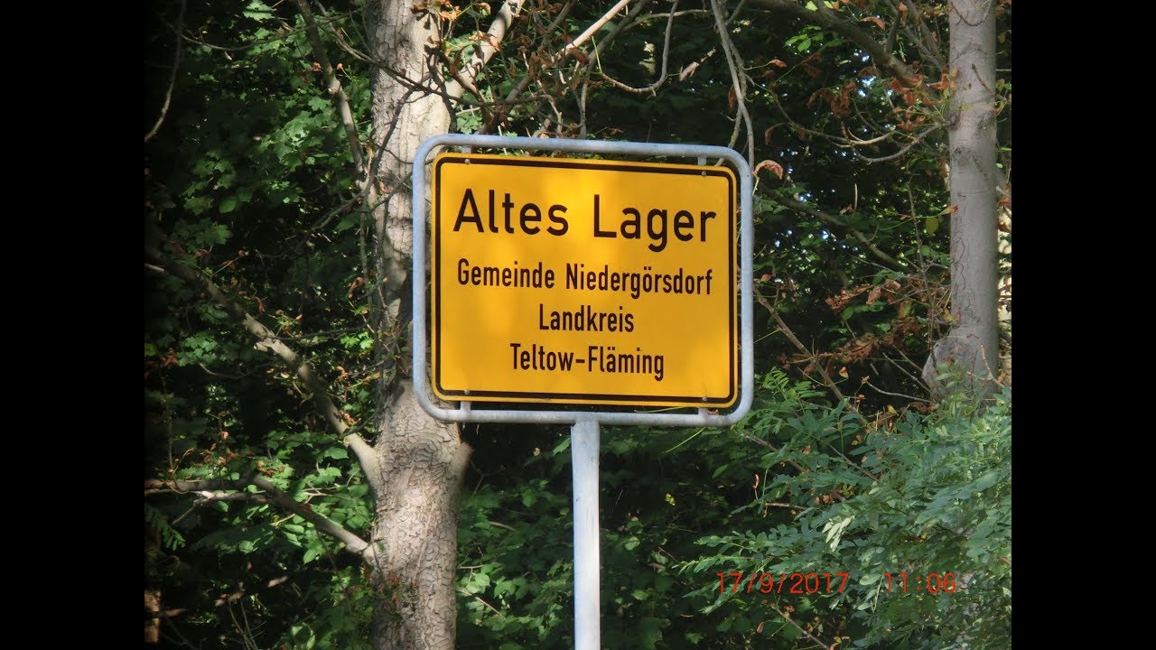 Altes Lager.Въезд со стороны Jüterbog по Тreuenbrietzenstraße,Седьмой городок.17.09.2017